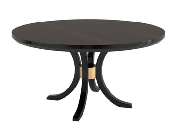 ICONIC - Round wood veneer table by Guerra Vanni - view 2